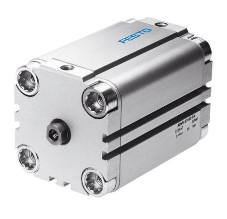 Festo Pneumatic Compact Cylinder - 156533 32 mm Bore, 20 mm ADVU-32-20-P-A Series, Double Acting Acting
