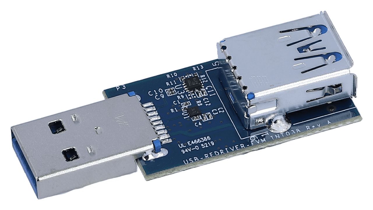 Texas Instruments USB 2.0 and USB 3.0 Redriver Evaluation Module TUSB211, TUSB501 Evaluation Module for USB Redriver