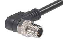 Molex Male 3 way Threaded to Male Pigtail Sensor Actuator Cable, 2 m