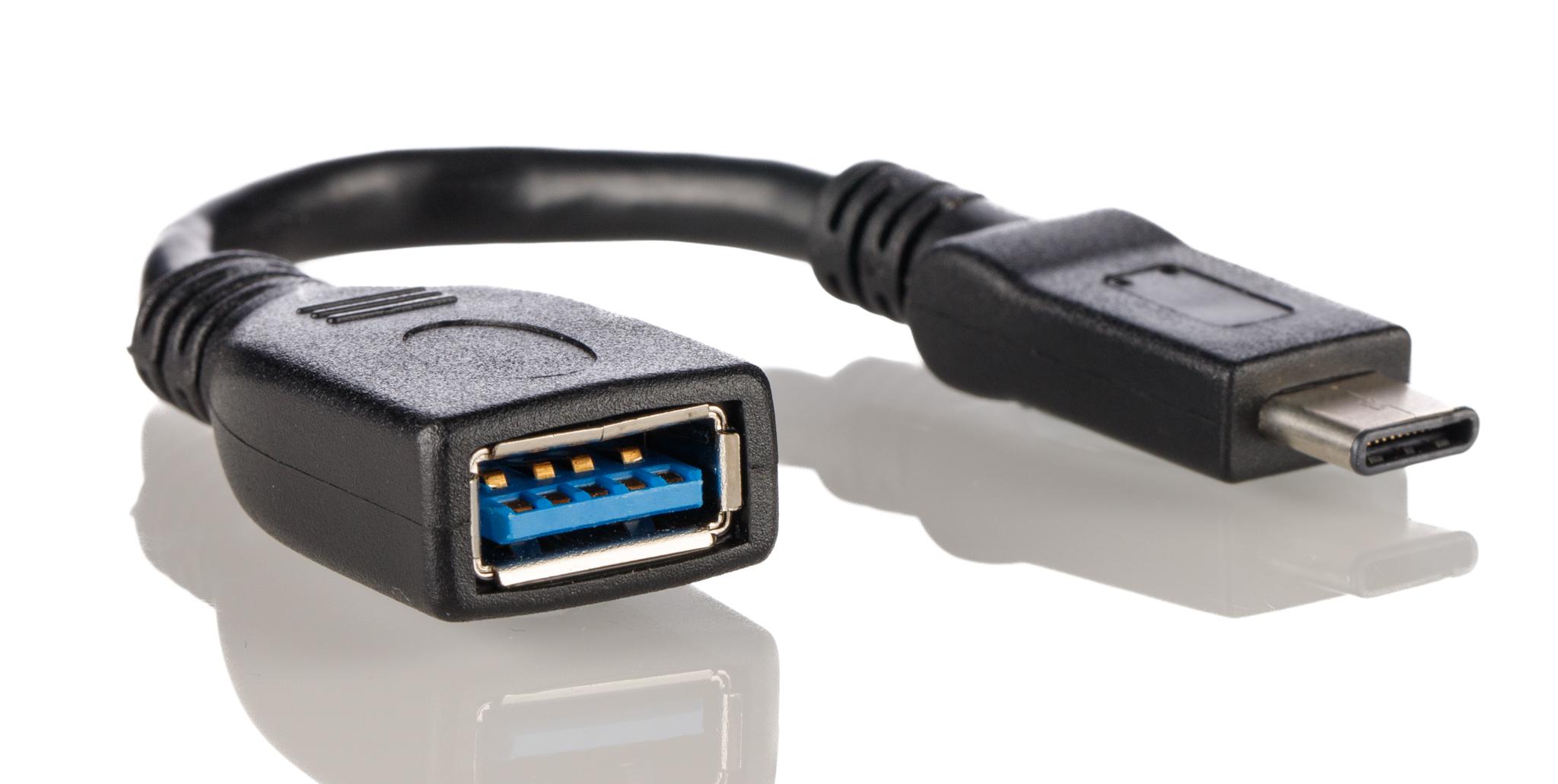 Wurth Elektronik USB 3.1, Male USB C to Female USB A, 120mm