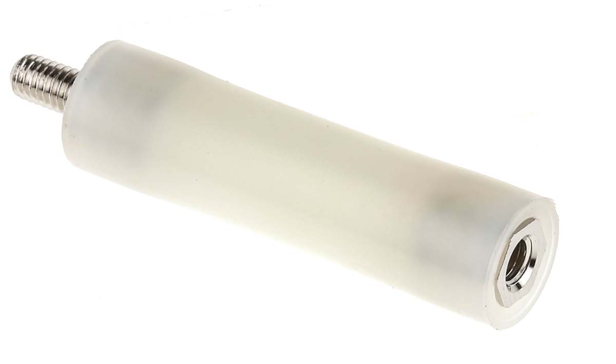 RS PRO Standoff, M3 x M3 Thread, 30mm Body, Nylon 66, Male/Female, 6mm Stud