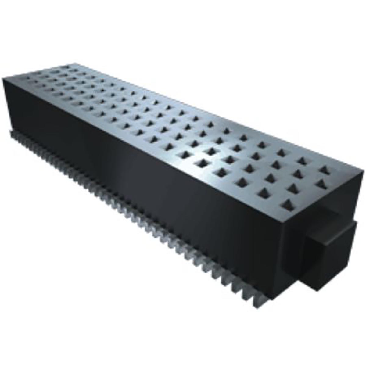 Samtec SOLC Series Straight Surface Mount PCB Socket, 80-Contact, 4-Row, 1.27mm Pitch, Solder Termination