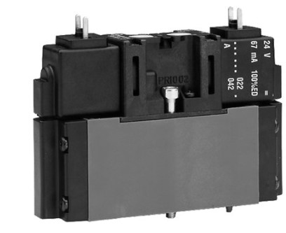 EMERSON ? AVENTICS 5/3 Pneumatic Solenoid Valve - Pilot/Pilot CD01-PA Series 24V dc