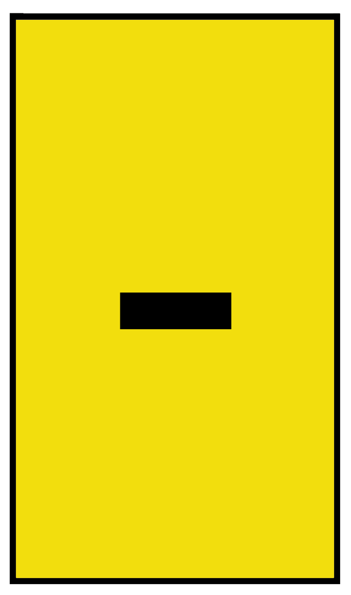 HellermannTyton HO85 Slide On Cable Markers, Black on Yellow, Pre-printed "-", 1.8 → 6.3mm Cable, 901-10639
