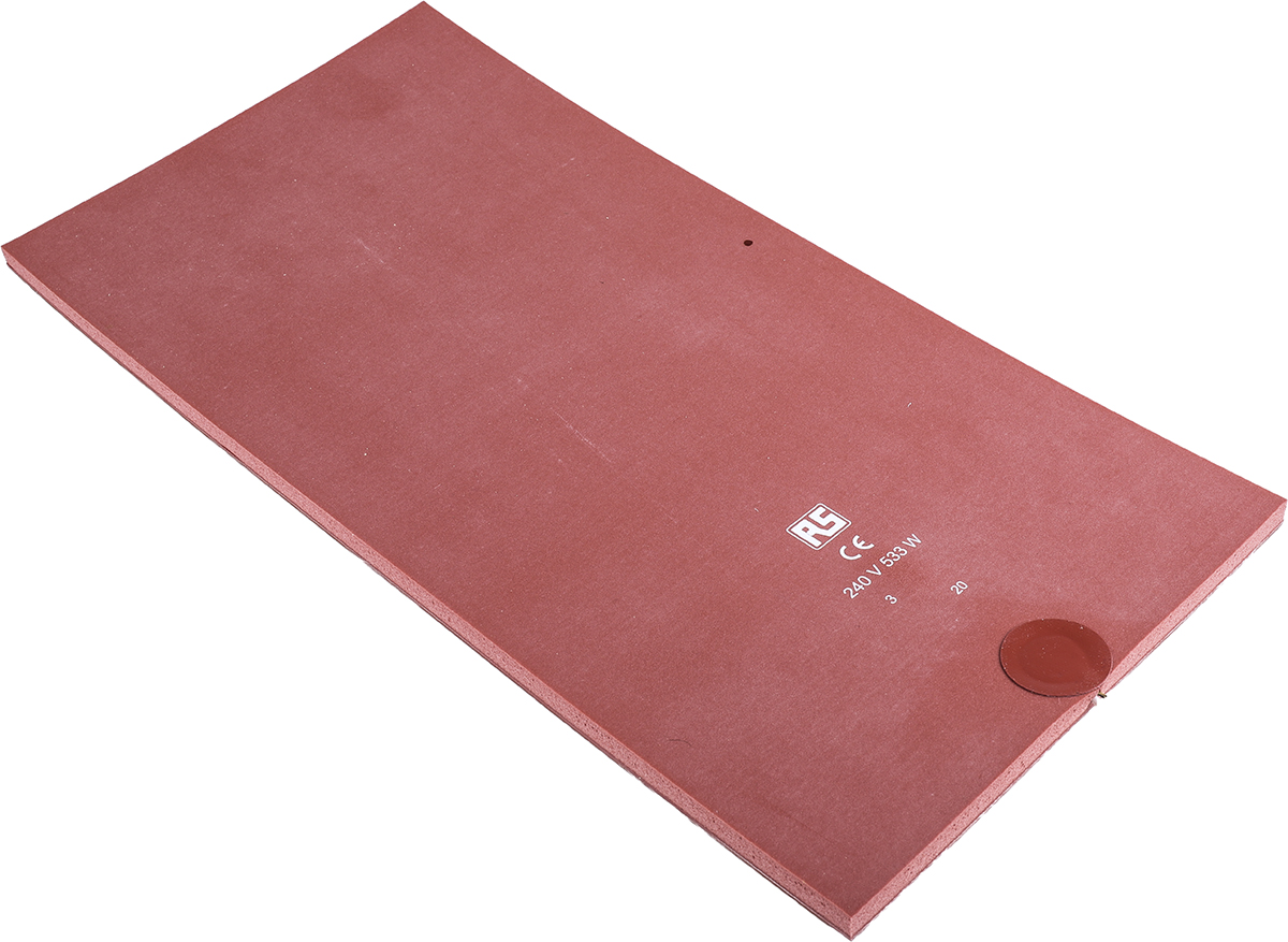 RS PRO Silicone Heater Mat, 533 W, 200 x 400mm, 240 V ac