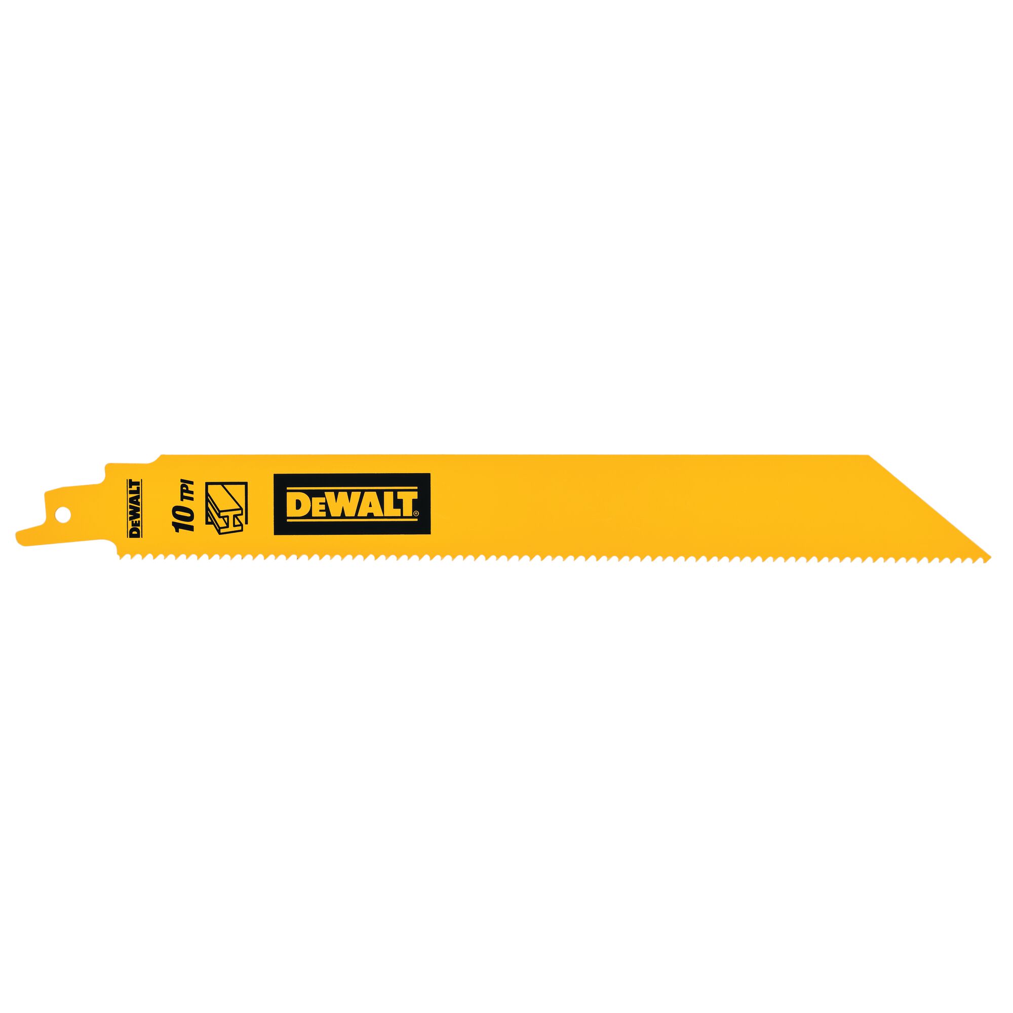 DeWALT, 10 Teeth Per Inch Metal 228mm Cutting Length Reciprocating Saw Blade, Pack of 5