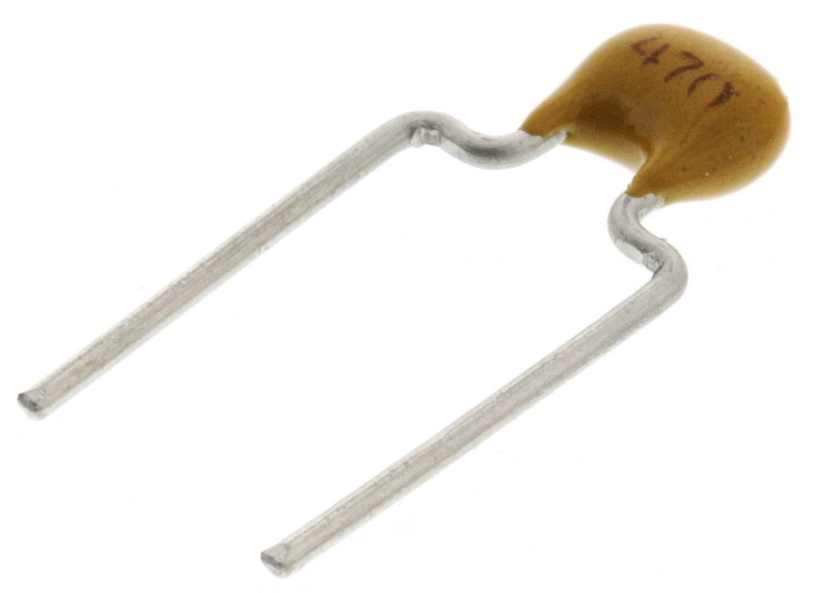 KEMET 47pF Multilayer Ceramic Capacitor MLCC, 200V dc V, ±5% , Through Hole