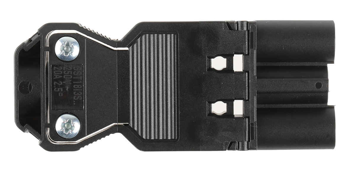 Wieland GST18i3 Series Mini Connector, 3-Pole, Male, Cable Mount, 20A, IP20
