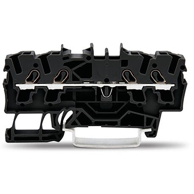 WAGO 2002-1405 TOPJOB S Series Black, 2.5mm², 1-Level, Push In Termination, ATEX, CSA, IECEx