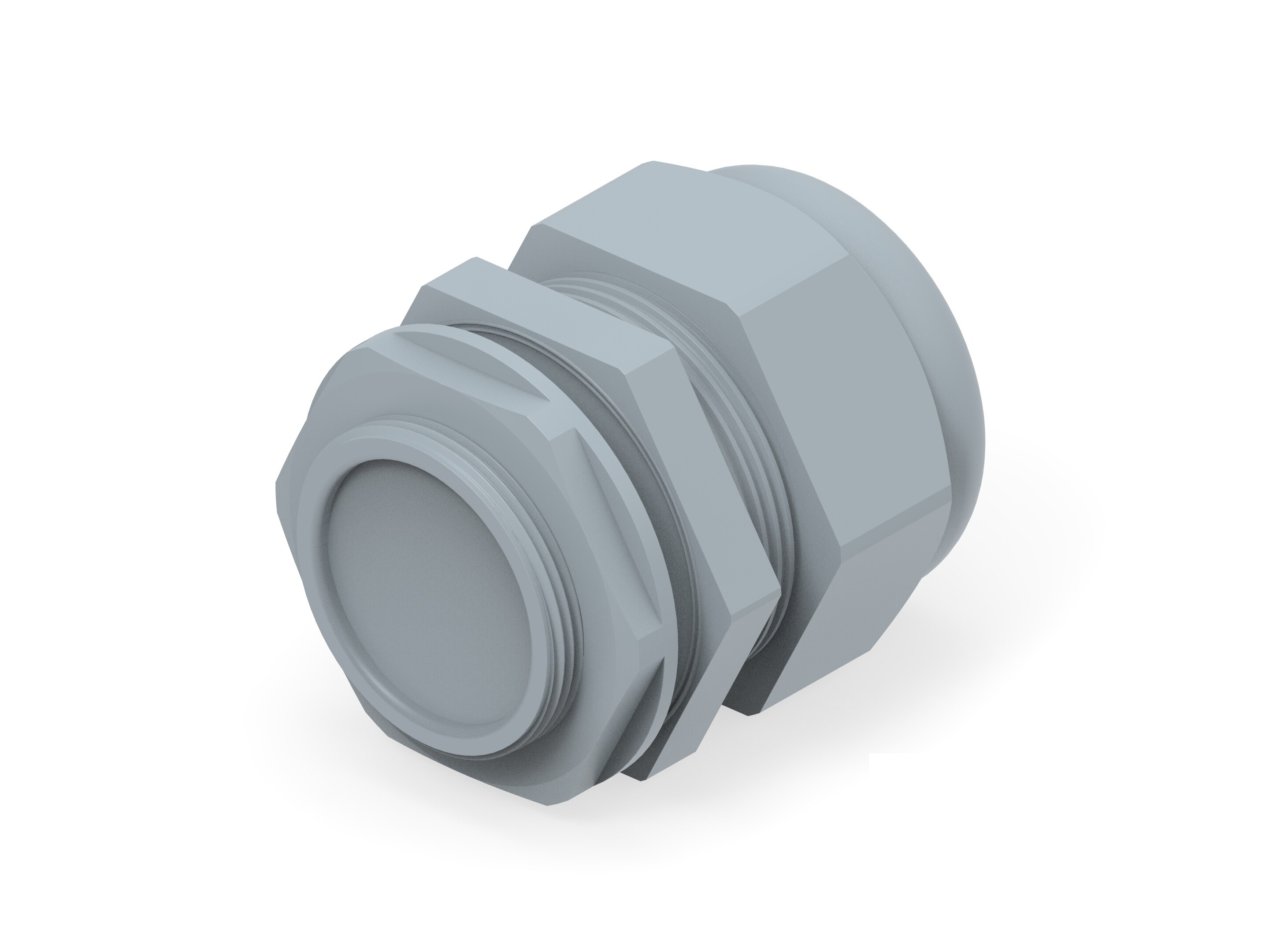 Entrelec 1SNG Series Grey PA 6 Cable Gland, M40 Thread, 22mm min., 32mm max., IP66, IP68