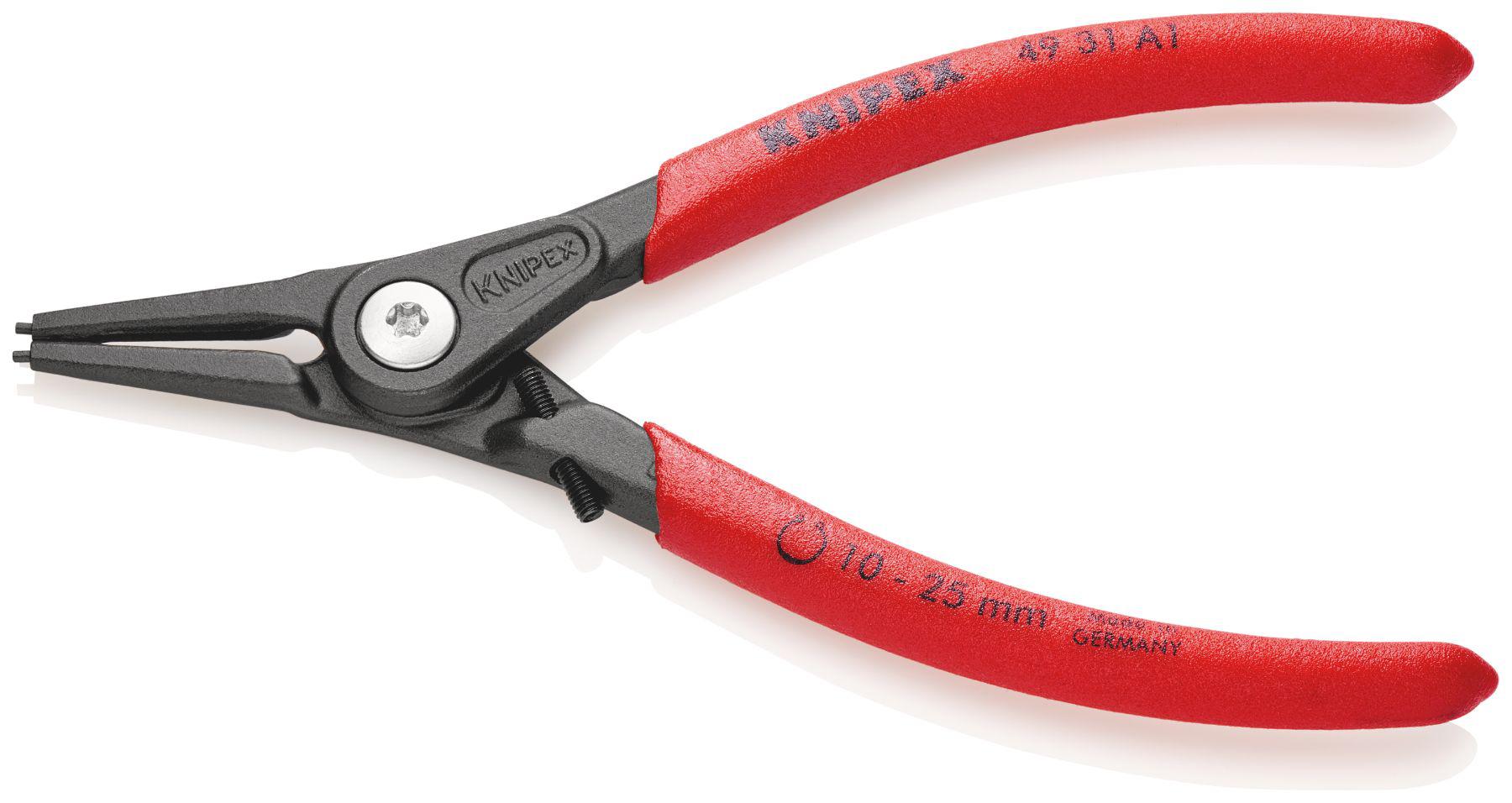Knipex Circlip Pliers, 140 mm Overall, Straight Tip