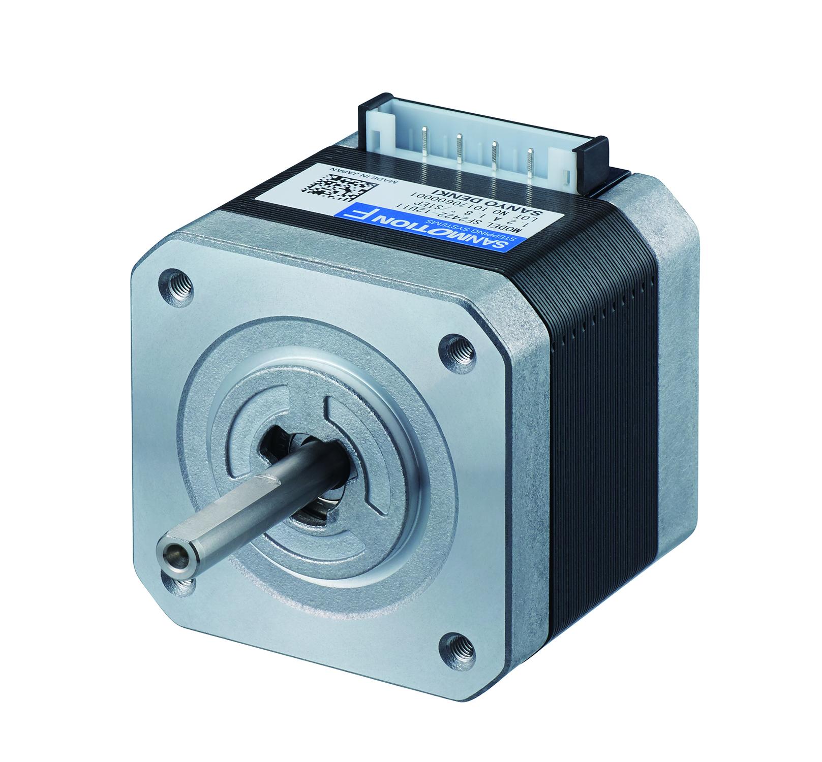 Sanyo Denki SF242 Series Hybrid, Single Shaft Stepper Motor, 0.8Nm Torque, 24 V, 1.8°, 42 x 42mm Frame, 5mm Shaft