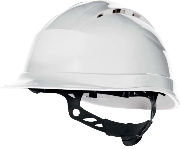 Delta Plus QUARTZ UP IV White Safety Helmet, Adjustable