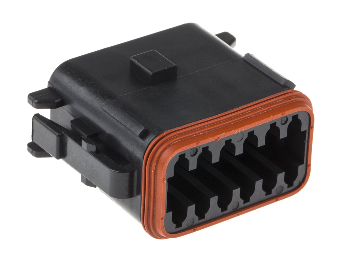 Deutsch, DT Automotive Connector Plug Black 12 Way DT0612SA-CE10
