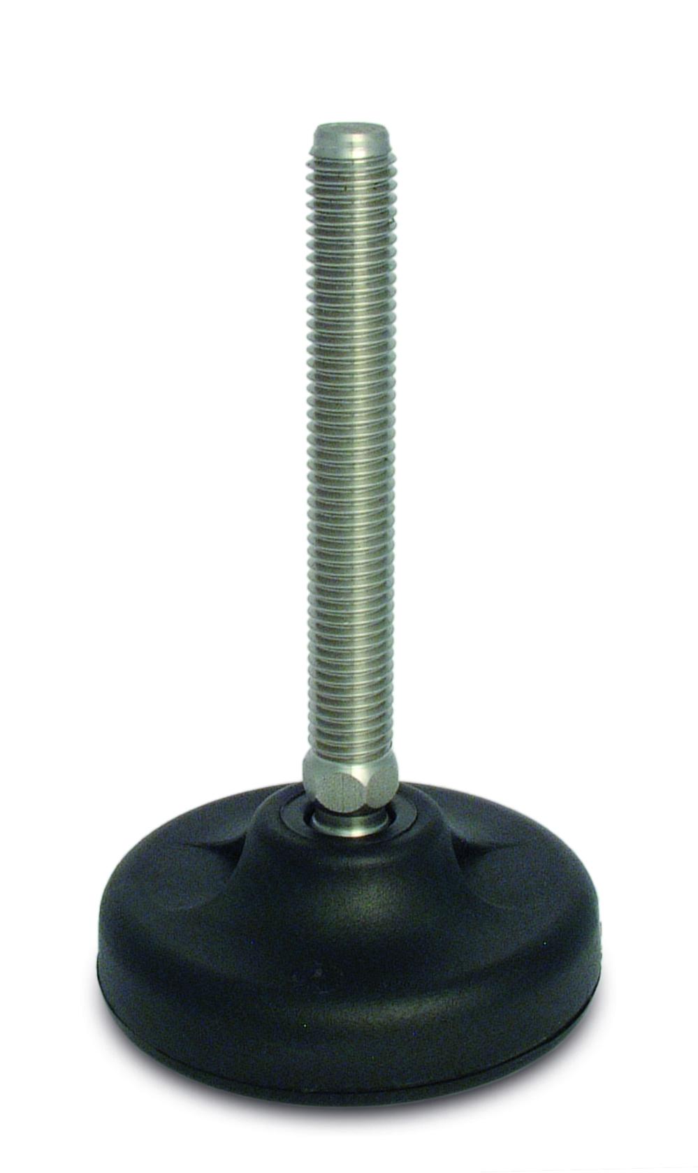 RS PRO M24 103mm Dia. Polyamide Adjustable Foot, 2500kg Static Load Capacity 30° Tilt Angle