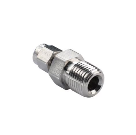 Parker Hydraulic Straight Compression Tube Fitting BSPT 1/2 Male, M12MSC1/2K-316