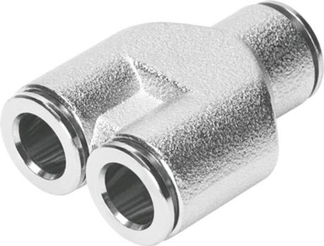 Festo NPQM Series Y Tube-to-Tube Adaptor, Push In 6 mm to Push In 4 mm, Tube-to-Tube Connection Style, 558803