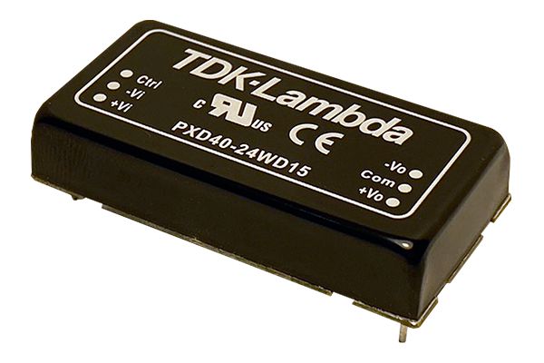 TDK-Lambda PXD40 DC-DC Converter, 12V dc/ 3.333A Output, 9 → 36 V dc Input, 40W, PCB Mount, +105°C Max Temp