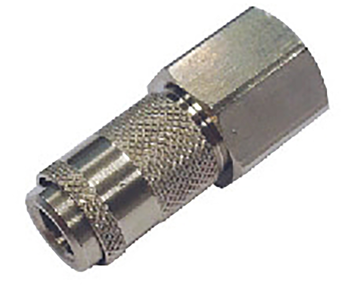 RS PRO Nickel Plated Brass Female Quick Air Coupling, G 1/8 Female Threaded
