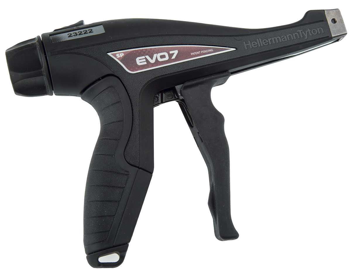 110-70130-evo7sp-met-pl-bk HellermannTyton 110-70130 EVO7SP-MET/PL-BK, Cable Tie Gun, 4.8mm Capacity