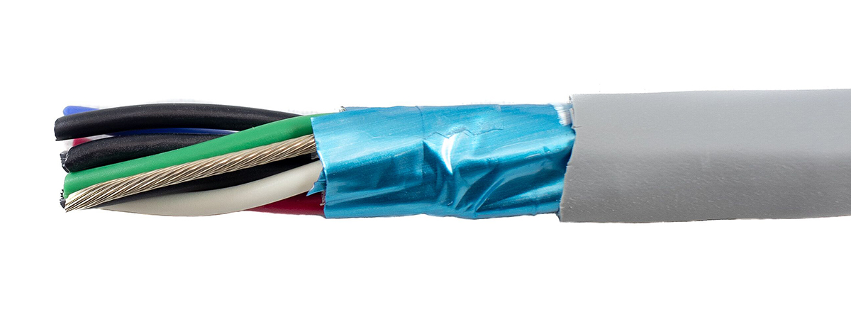 Alpha Wire Ecogen Ecocable Mini Series Data Cable, 5 Pairs, 10 Cores, 0.09 mm², Screened, 28 AWG, 30m, Screened Shield