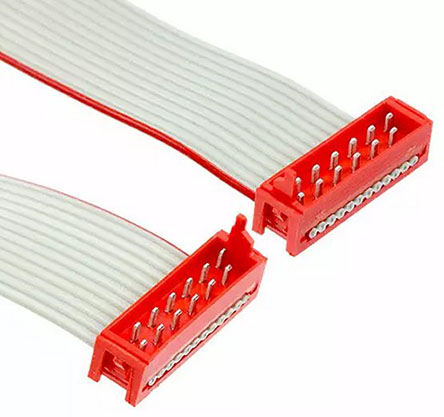 TE Connectivity Micro-MaTch Series Flat Ribbon Cable, 12-Way, 1.27mm Pitch, 75.5mm Length, Micro-MaTch IDC to