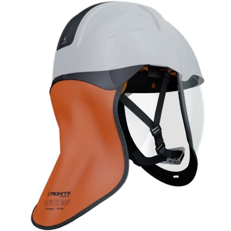 Penta Waterproof Orange Hard Hat Neck Guard, Penta Helmets