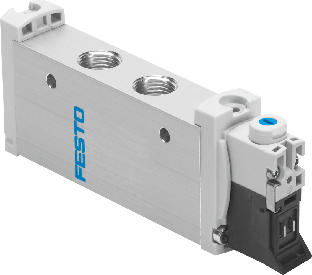 Festo 5/2 Monostable Solenoid Valve - Electrical G 1/8 VUVG Series 24V dc, 574375