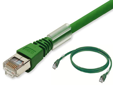 OmronXS6, 5m Cat5, Green RJ45 to Male RJ45 Male, SFTP, UTP Shielded, Terminated PUR Sheath