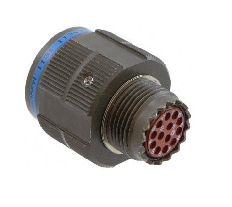 Amphenol Limited 6 Way Circular Connector Receptacle, Pin Contacts