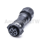 Amphenol Industrial Circular Connector, 6 Contacts, Cable, Standard Connector, Socket, Female, IP68, X-LOK Series