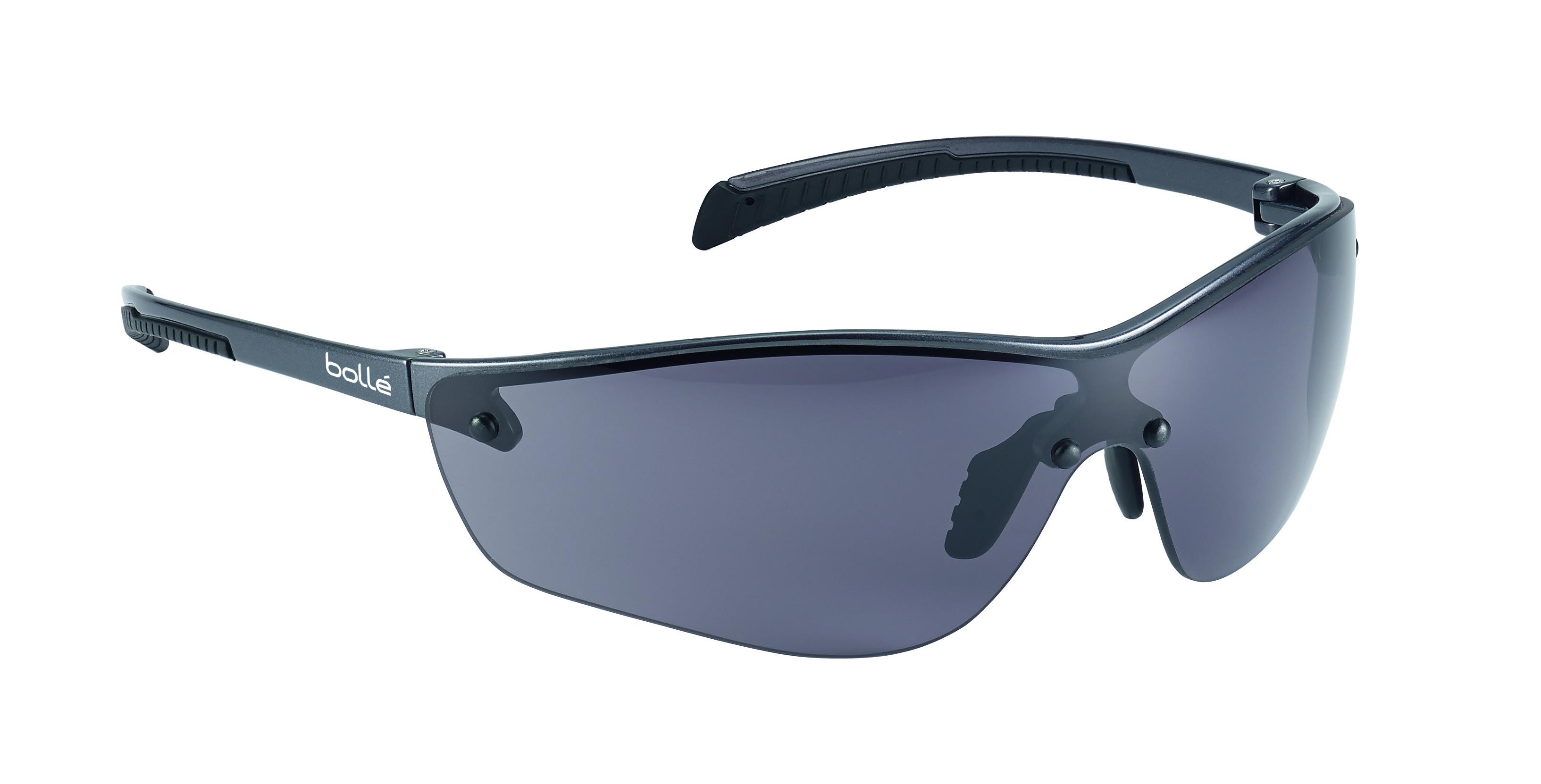 Bolle Safety SILIUM+ Anti-Mist Safety Glasses, Smoke Polycarbonate Lens, Vented