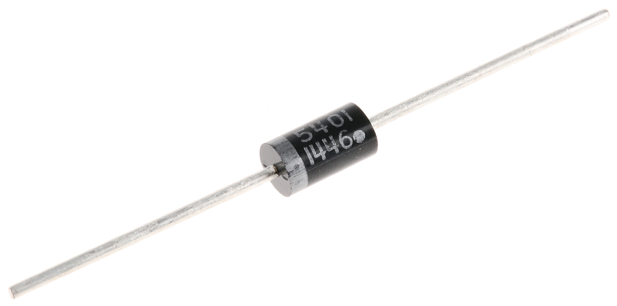 onsemi 100 V 3 A Diode Recovery 2-Pin DO-41 1N5401RLG