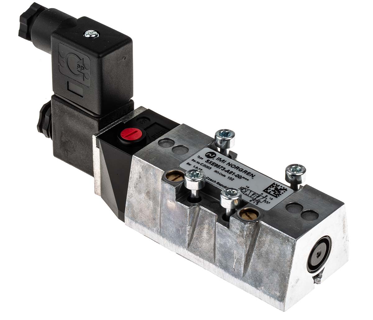 Norgren 5/2 Pneumatic Solenoid Valve - Solenoid/Spring SXE Series 110V ac
