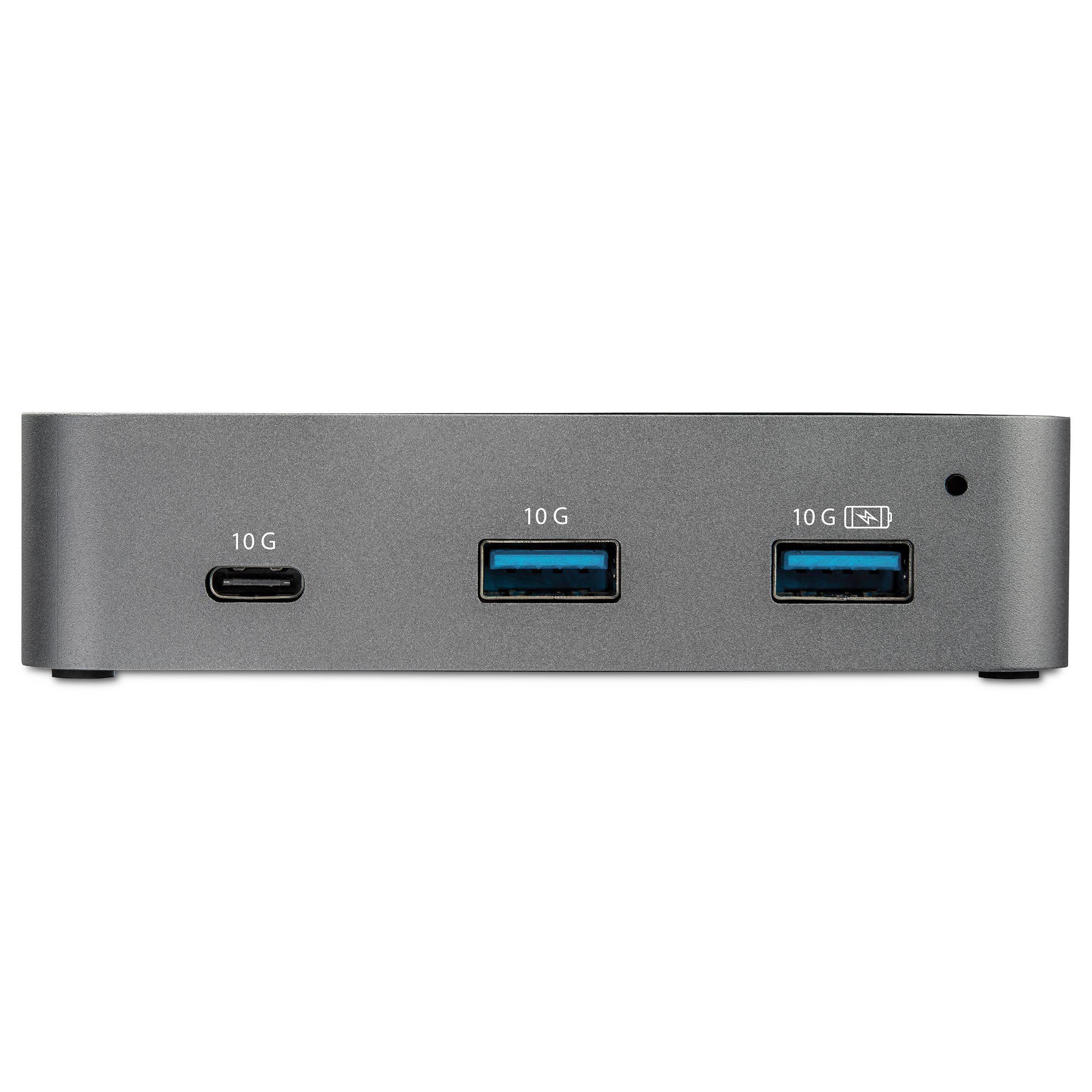 StarTech.com 3 Port USB 3.1 USB A, USB C  Hub, AC Adapter Powered, 60 x 100 x 25mm