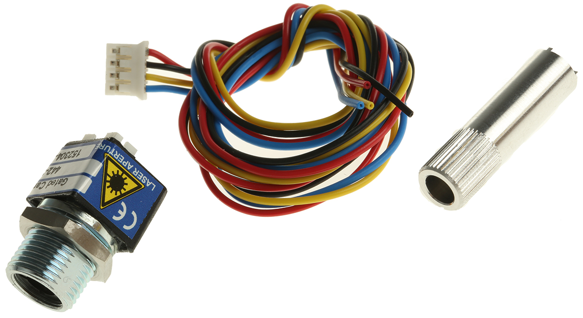 1260-02-000 Laser Module, 635nm 3mW, Modulating, TTL control Dot pattern +3 → +6 V