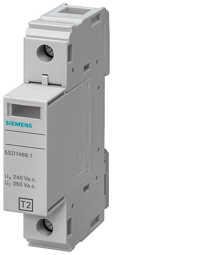 Siemens 1 Phase Surge Protector, 25kA, DIN Rail Mount