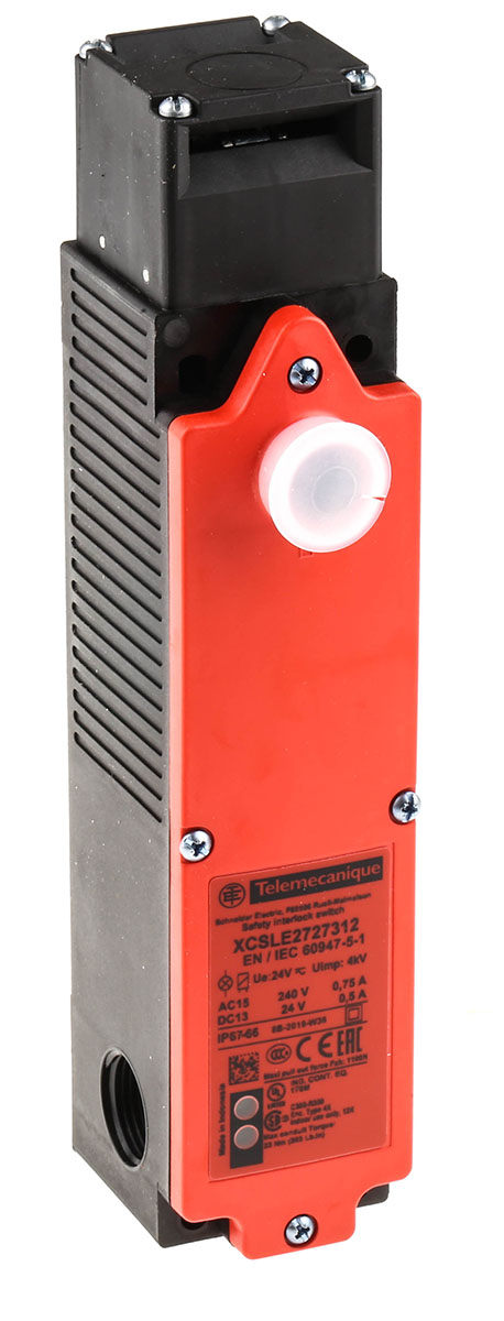 Telemecanique Sensors XCS-LE Series Solenoid Interlock Switch, Power to Unlock, 24V ac/dc
