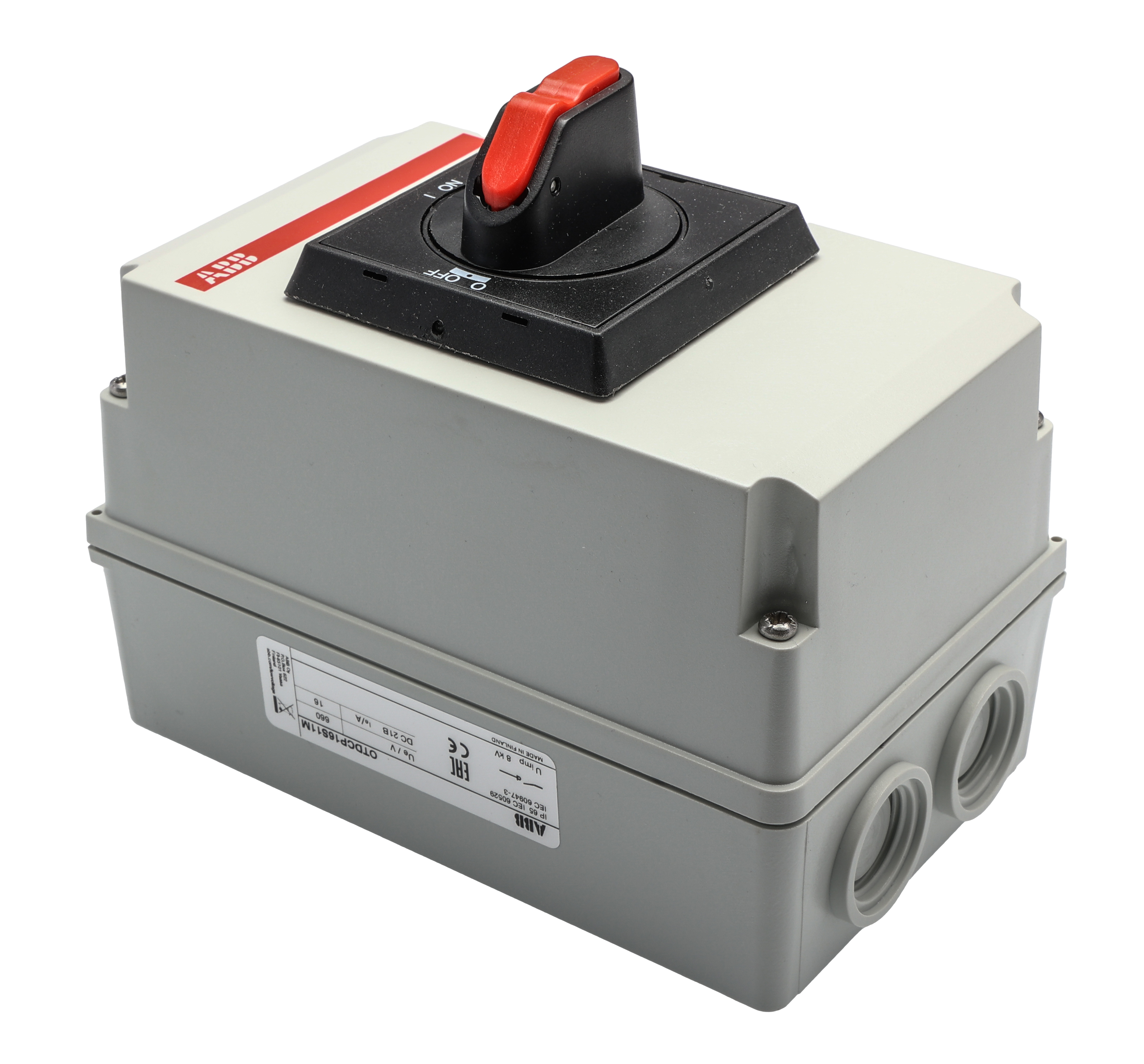 ABB 2P Pole Base Mounting Isolator Switch - 16A Maximum Current, IP65
