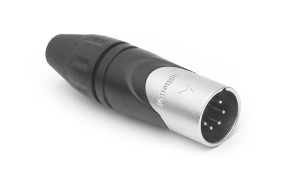 Amphenol Industrial Cable Mount XLR Connector, Male, IP40, 133 V, 5 Way, Silver Plating