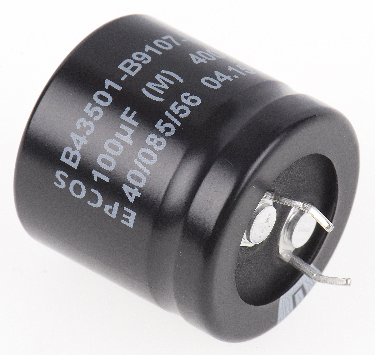 EPCOS 100μF Aluminium Electrolytic Capacitor 400V dc, Snap-In - B43501B9107M