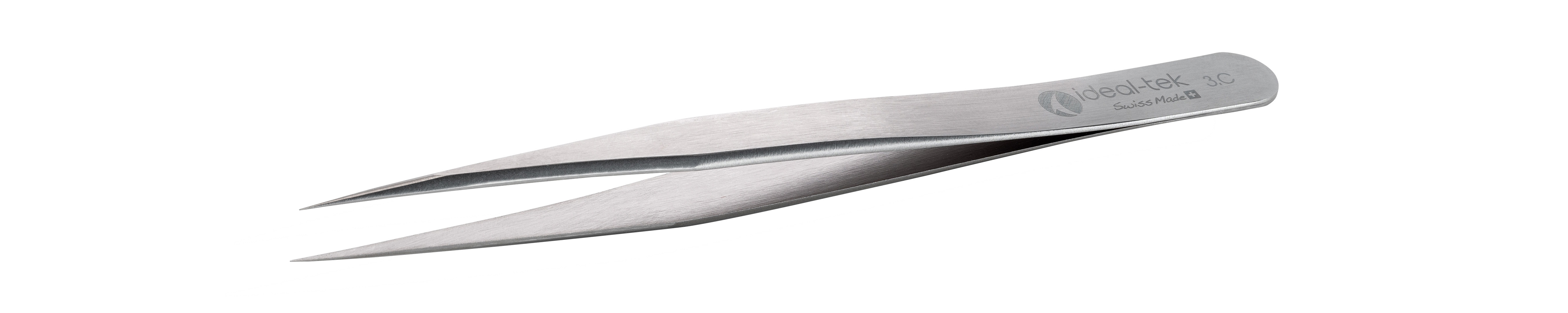 ideal-tek 120 mm, Carbon Steel, Straight, Tweezers