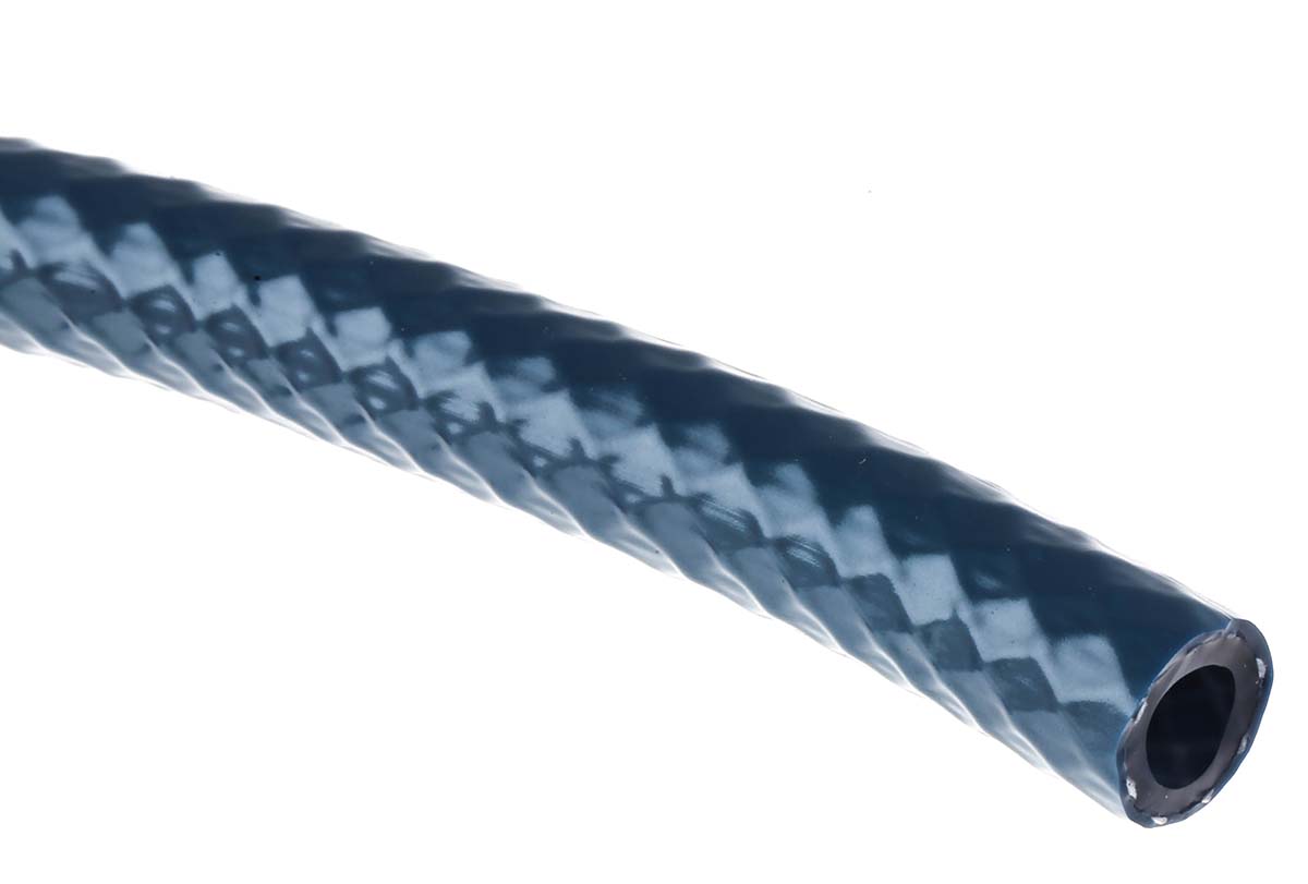 RS PRO PVC, Hose Pipe, 6mm ID, 9mm OD, Blue, 25m