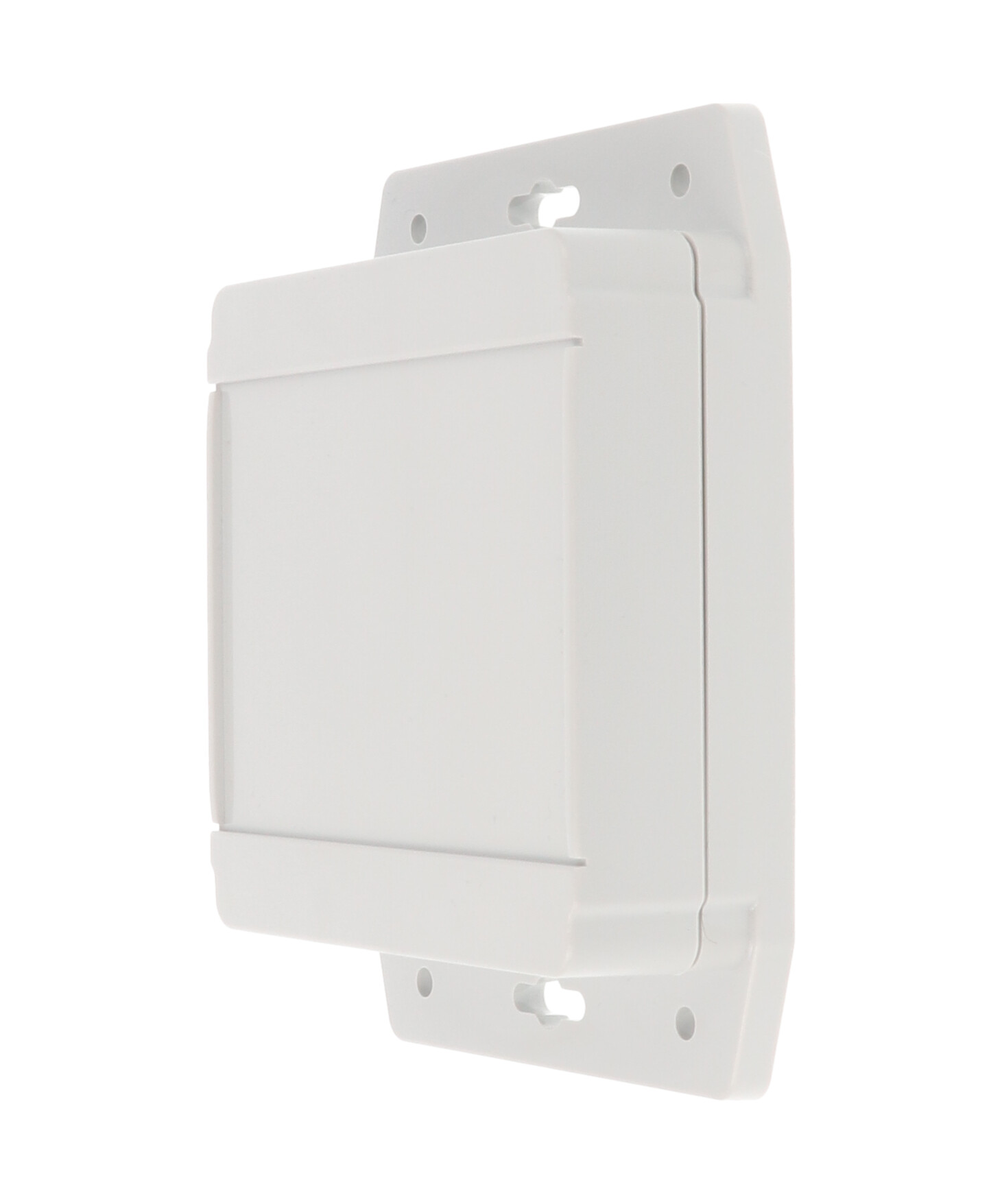 Hammond 1555F Series RAL 7035 Light Grey Polycarbonate Enclosure, IP66, IP68, Flanged, Grey Lid, 105 x 105 x 37mm