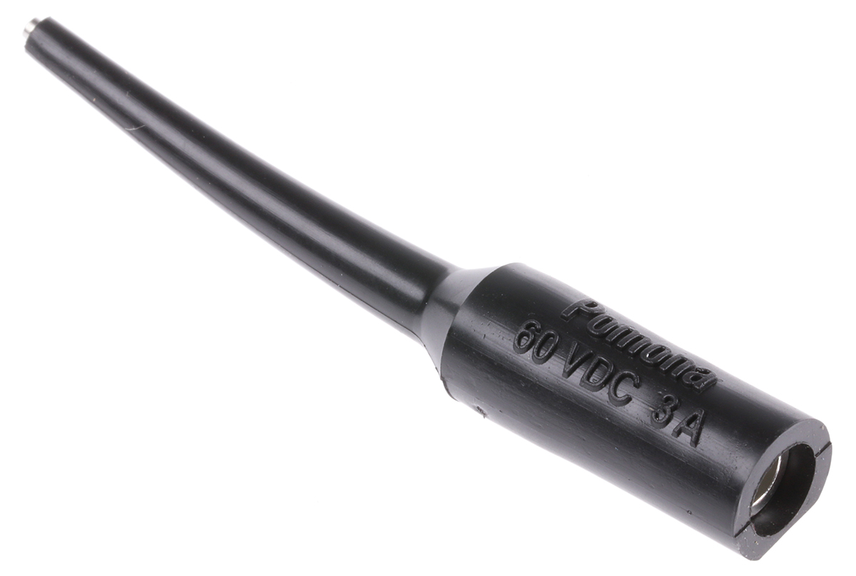 Fluke Black, Female Test Connector Adapter With Brass, Copper contacts and Gold, Nickel Plated