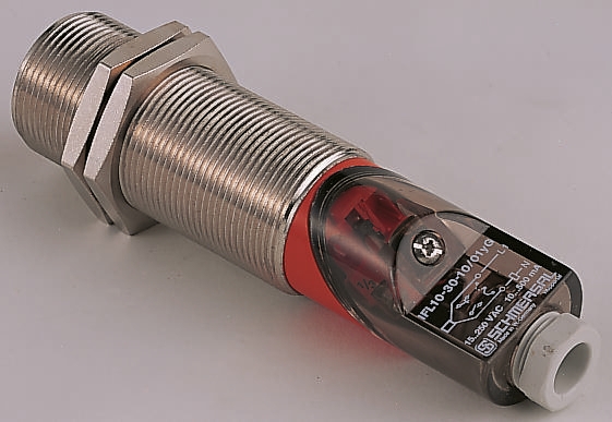 Schmersal Inductive Threaded Barrel Proximity Sensor, M30, 10 mm Detection, 2-Wire NO/NC, 15 → 250 V ac
