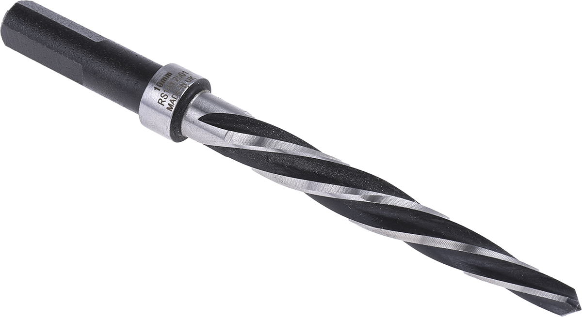 RS PRO Morse Taper Shank Reamer Bit, 10mm Diameter, 127 mm Overall