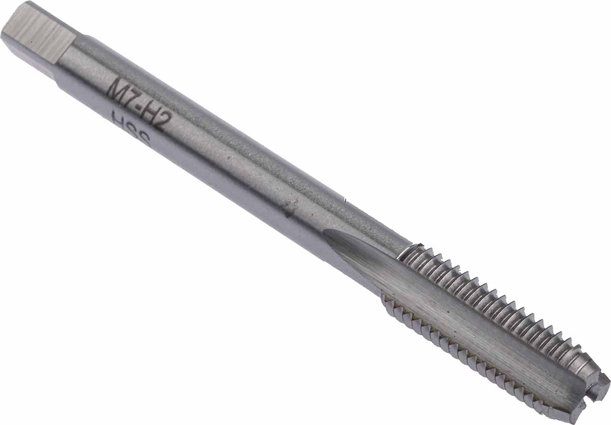 RS PRO Tap Set HSS 2-Piece 1mm Pitch Metric Standard Hand Tap M7 Thread