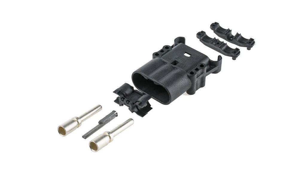 Anderson Power Products, E80 Series Male 2 Way Battery Connector, Plug-In, 120A, 600 V