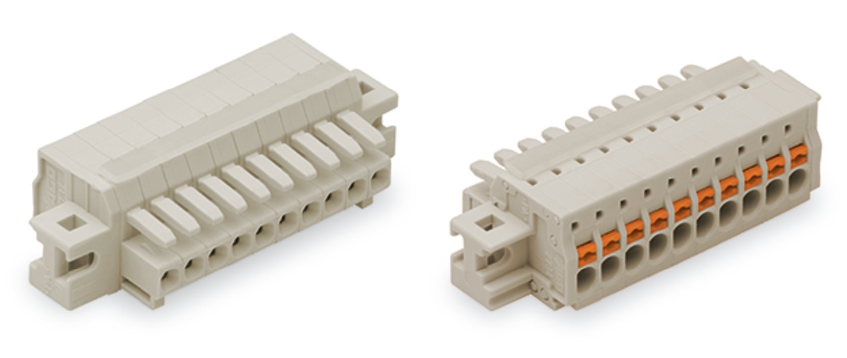 WAGO 2734 Series Female Lighting Connector, 24-Pole, Female, 24-Way, Cable Mount, 10A